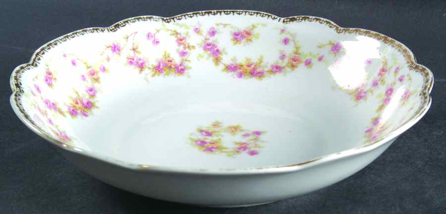 Bridal Rose (Scalloped, Gold Edge) Coupe Soup Bowl by Altrohlau-1