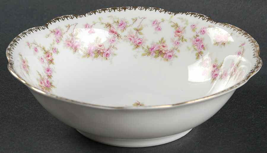 Bridal Rose (Scalloped, Gold Edge) Coupe Cereal Bowl by Altrohlau-1