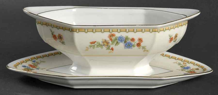 Diana Gravy Boat with Attached Underplate by Altrohlau-1
