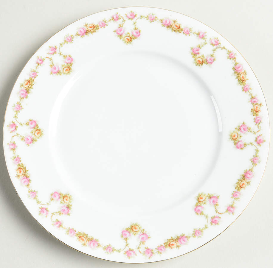 Fairy Rose Salad Plate by Altrohlau-1