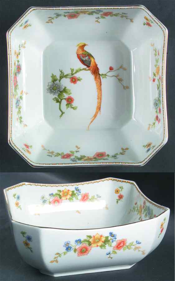 Golden Pheasant (Octagonal) 7" Square Vegetable Bowl by Altrohlau-1