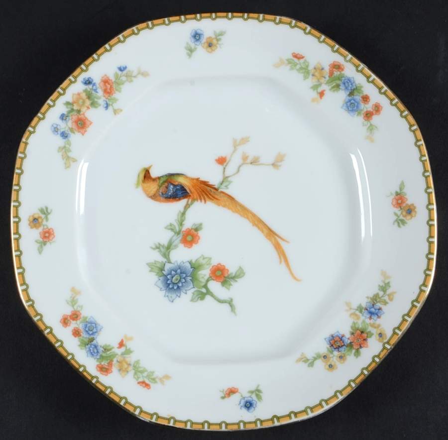 Golden Pheasant (Octagonal) Salad Plate by Altrohlau-1