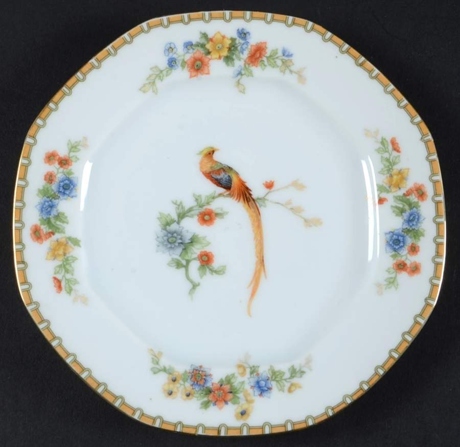 Golden Pheasant (Octagonal) Bread & Butter Plate by Altrohlau-1