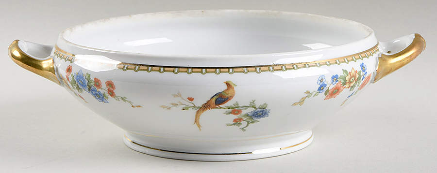 Golden Pheasant (Round) Round Vegetable No Lid by Altrohlau-1
