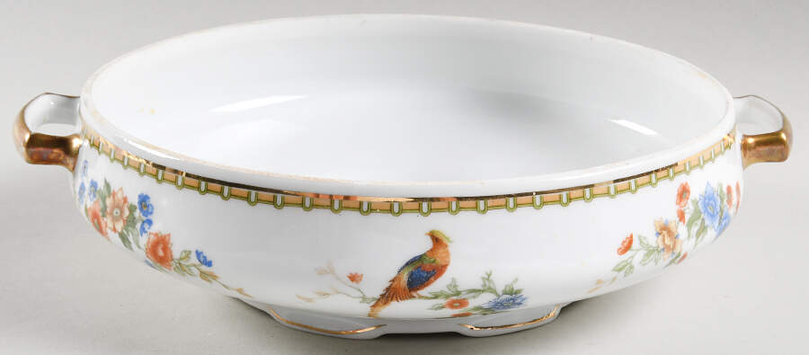 Golden Pheasant (Round) Round Vegetable No Lid by Altrohlau-1