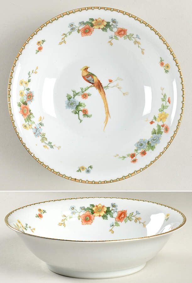 Golden Pheasant (Round) 8" Round Vegetable Bowl by Altrohlau-1