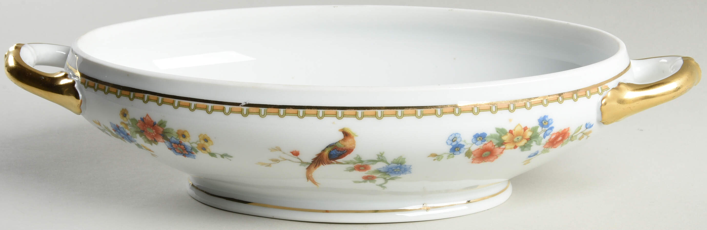 Golden Pheasant (Round) Oval Vegetable No Lid by Altrohlau-1
