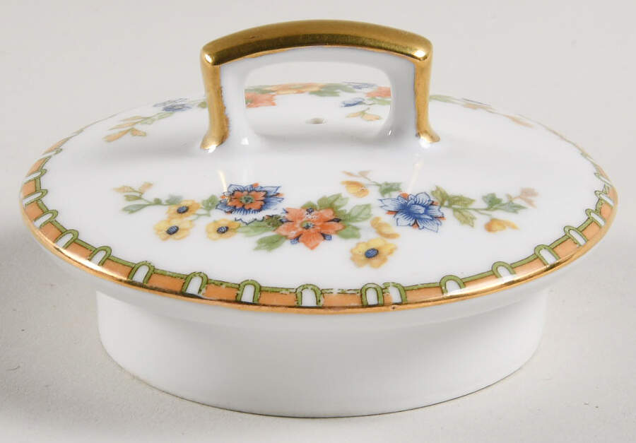 Golden Pheasant (Round) Lid for Teapot by Altrohlau-1