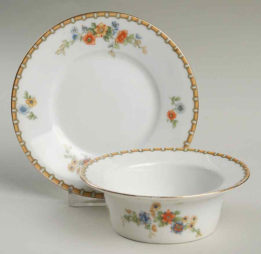 Golden Pheasant (Round) Ramekin & Saucer Set by Altrohlau-1