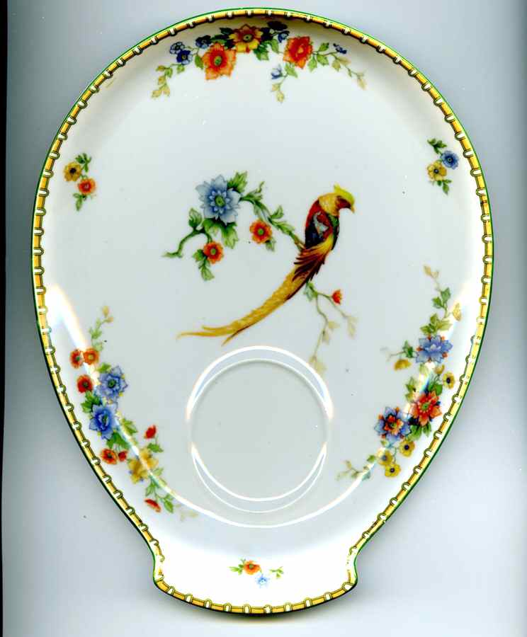 Golden Pheasant (Round) Snack Plate by Altrohlau-1