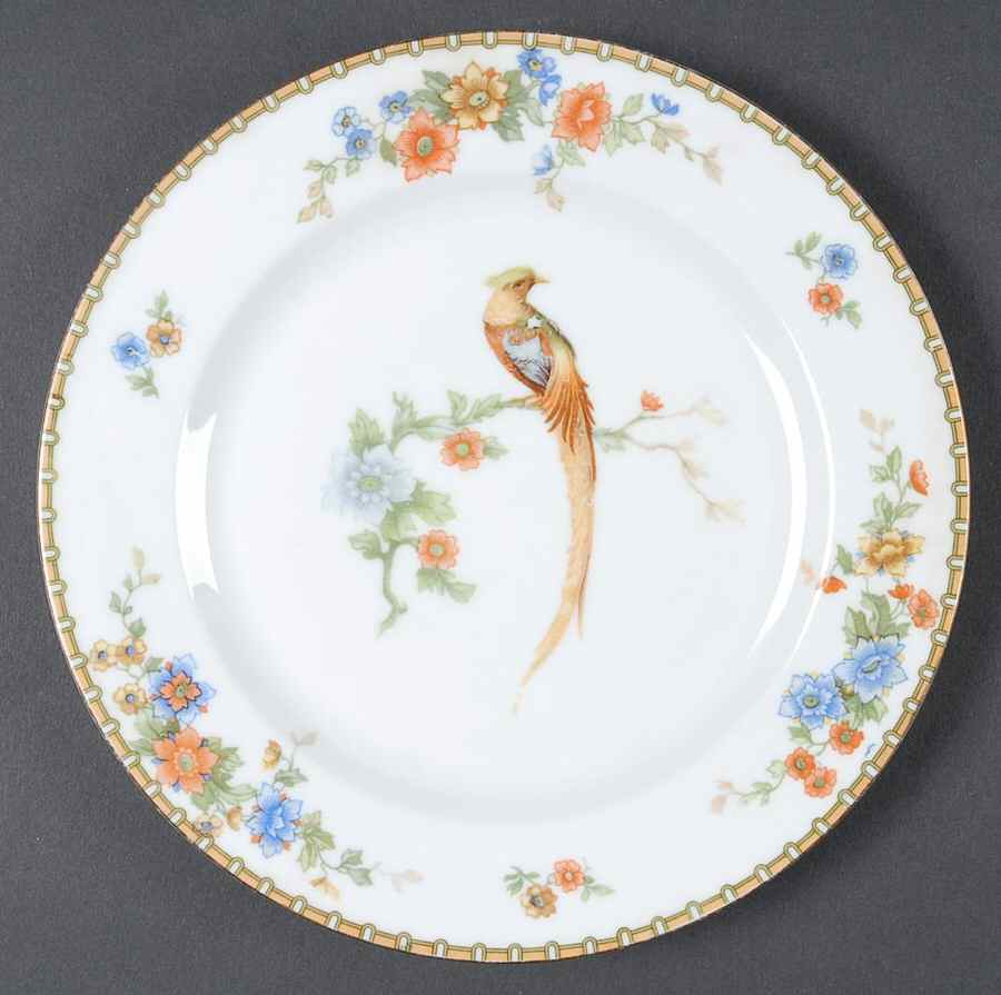Golden Pheasant (Round) Salad Plate by Altrohlau-1