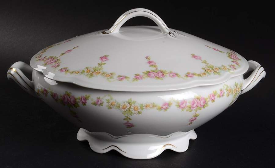 Rose China (Scalloped) Round Covered Vegetable by Altrohlau-1