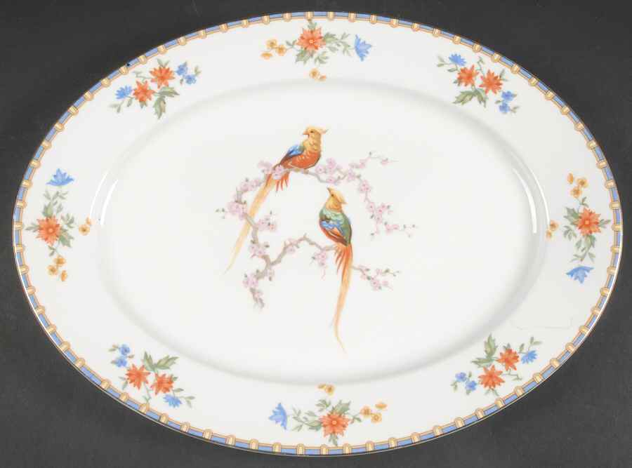 Victoria (Round) 14" Oval Serving Platter by Altrohlau-1