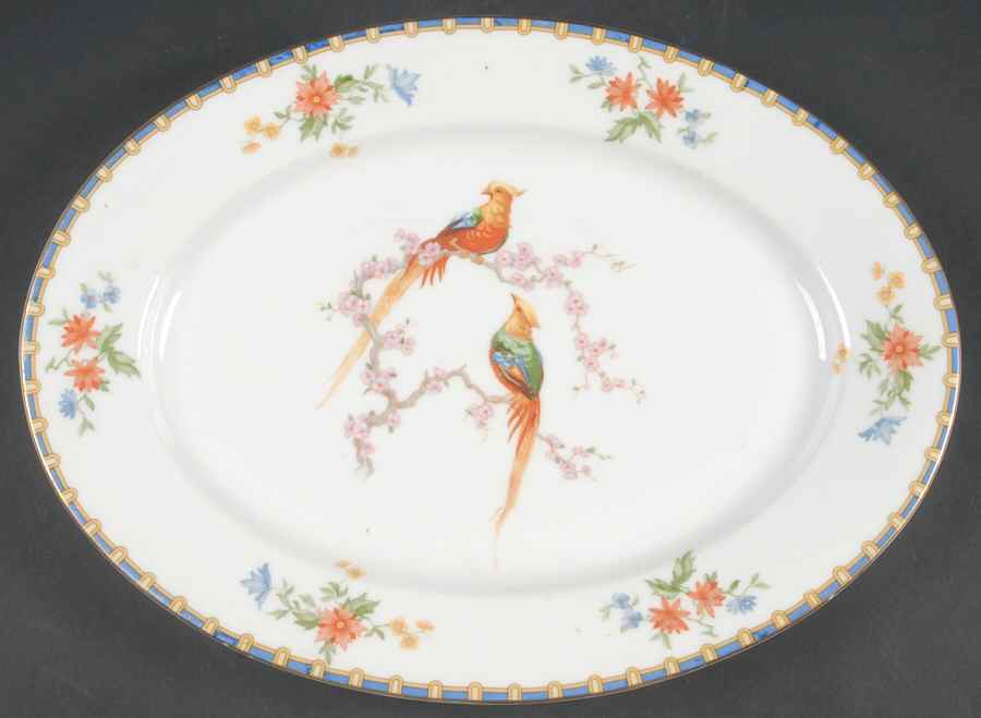 Victoria (Round) 13" Oval Serving Platter by Altrohlau-1