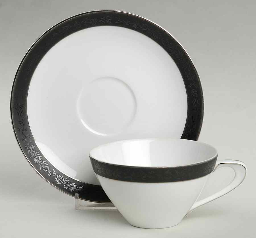 Sonata Flat Cup & Saucer Set by American Enterprises-1