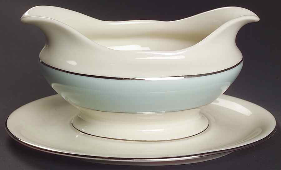 Celestial Gravy Boat with Attached Underplate by American Manor-1