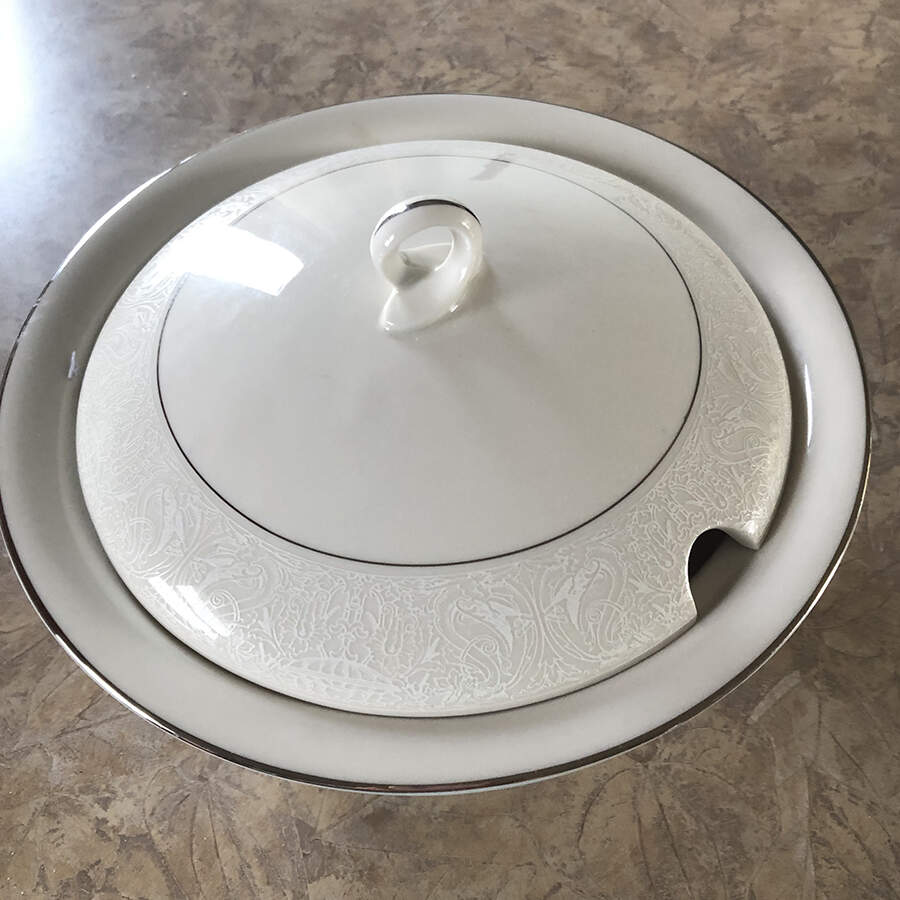 Chantilly Round Covered Vegetable by American Manor-1