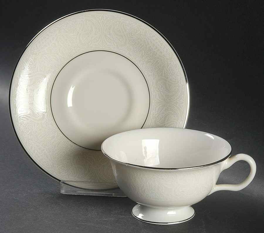 Chantilly Footed Cup & Saucer Set by American Manor-1