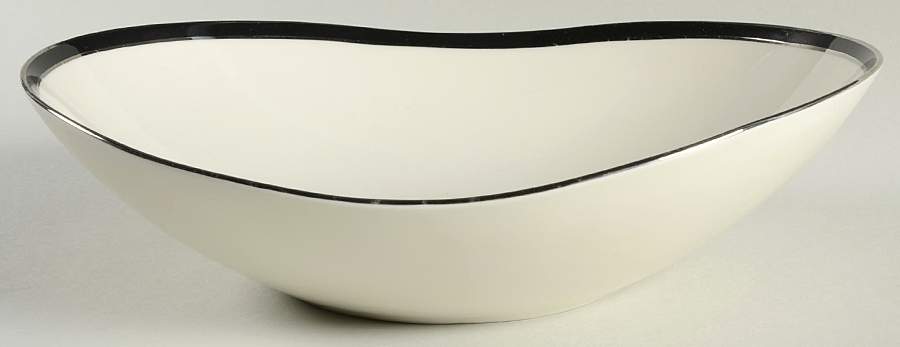 Ebony 11" Oval Vegetable Bowl by American Manor-1