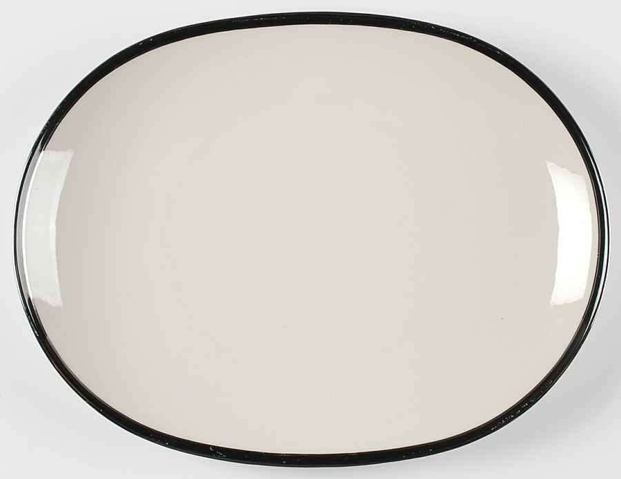 Ebony 15" Oval Serving Platter by American Manor-1