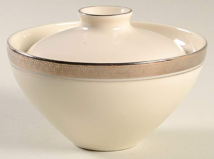 Finale Platinum Sugar Bowl & Lid by American Manor-1