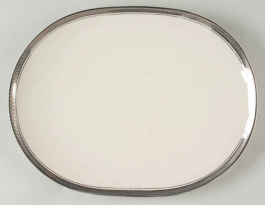 Finale Platinum 12" Oval Serving Platter by American Manor-1