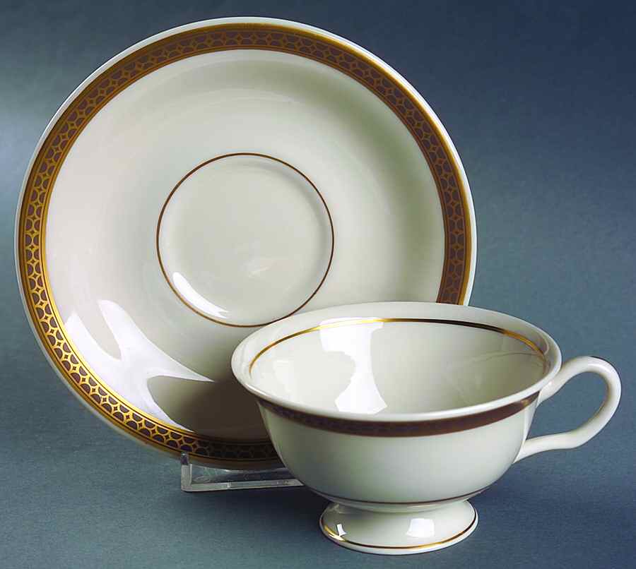 Morocco Footed Cup & Saucer Set by American Manor-1