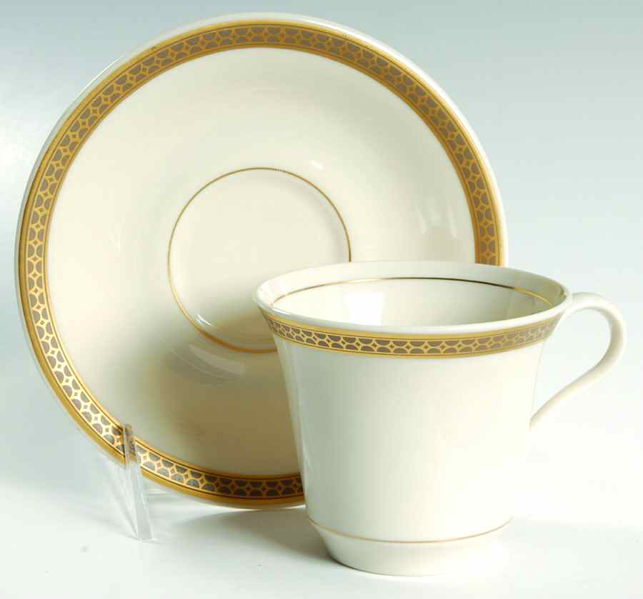 Morocco Flat Cup & Saucer Set by American Manor-1