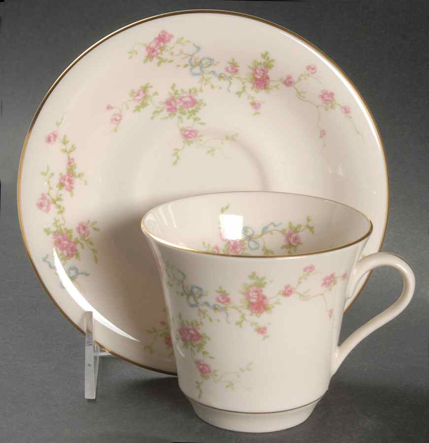 Roxanne Flat Cup & Saucer Set by American Manor-1