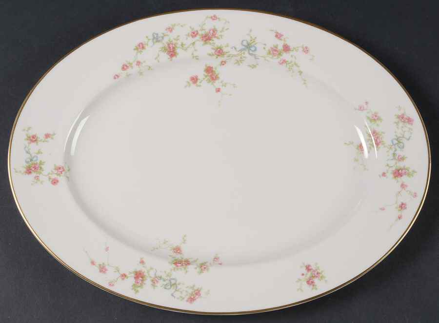 Roxanne 13" Oval Serving Platter by American Manor-1