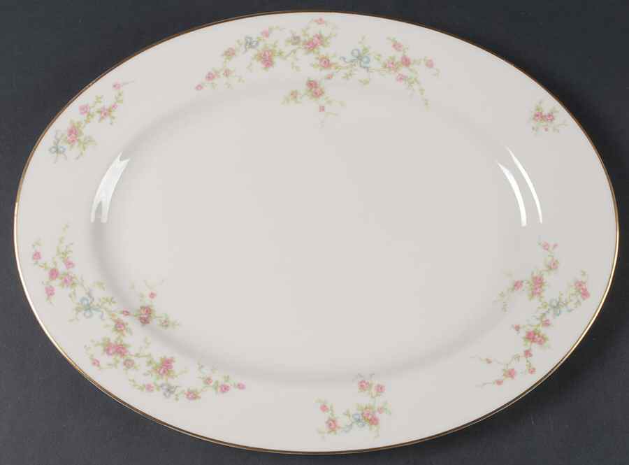 Roxanne 15" Oval Serving Platter by American Manor-1