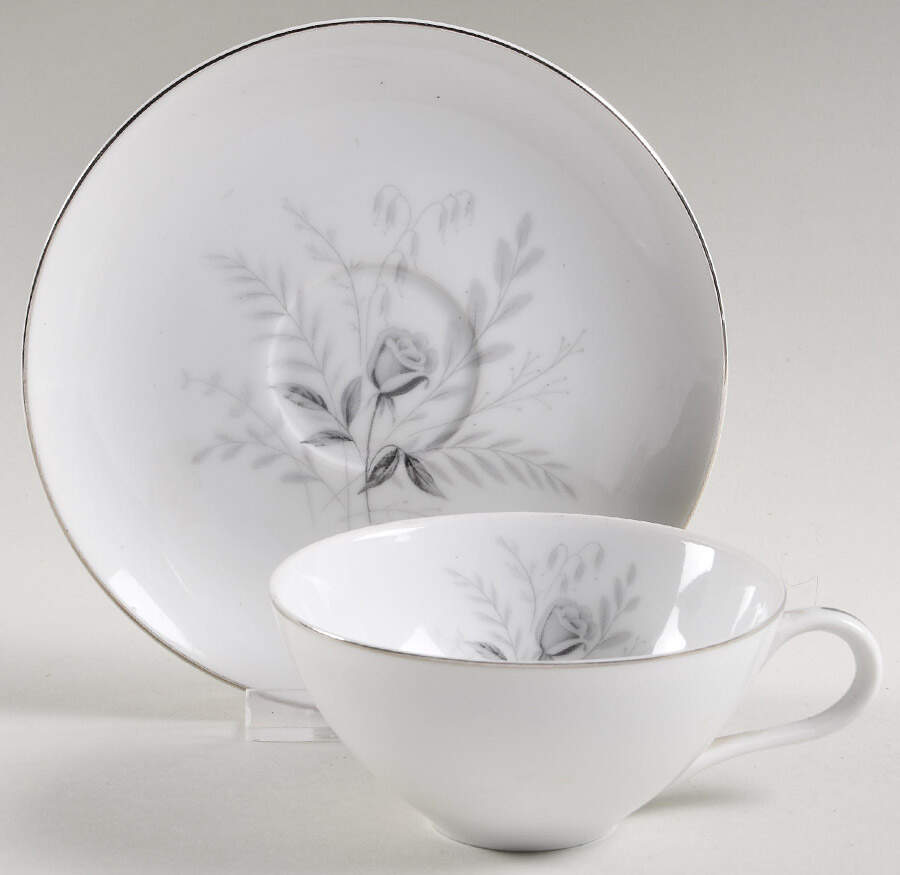 Irene Flat Cup & Saucer Set by American Queen-1