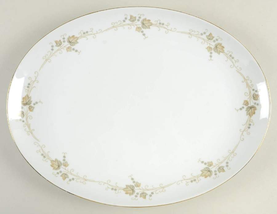 Adele 16" Oval Serving Platter by Amcrest-1