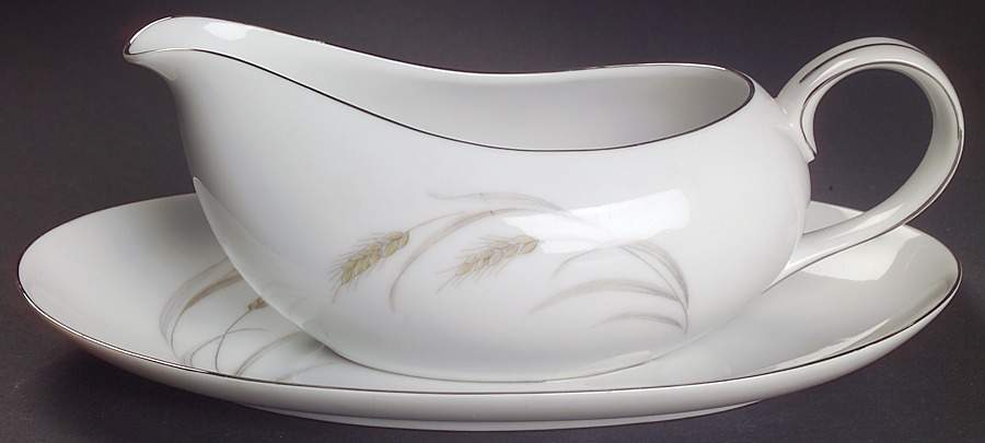 Autumn Breeze Gravy Boat & Underplate/Relish by Amcrest-1