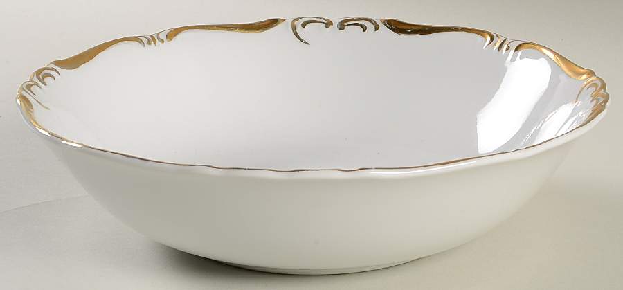 Baroness Gold 9" Round Vegetable Bowl by Amcrest-1