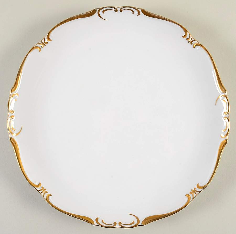 Baroness Gold 12" Chop Plate (Round Platter) by Amcrest-1
