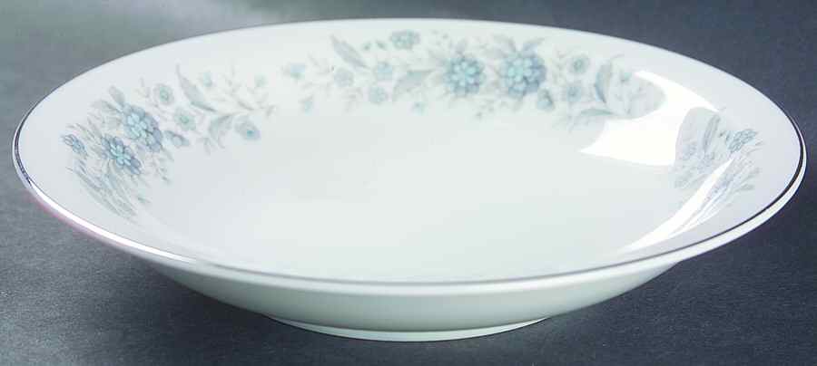 Blue Cameo Rim Soup Bowl by Amcrest-1