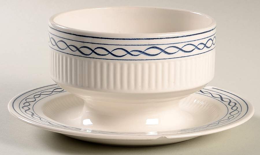 Concord Gravy Boat with Attached Underplate by Amcrest-1