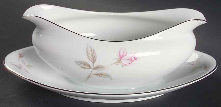 Dawn Gravy Boat with Attached Underplate by Amcrest-1