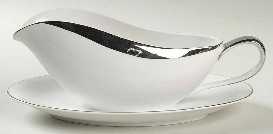 Lido Gravy Boat with Attached Underplate by Amcrest-1