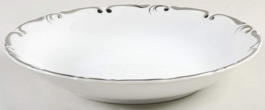 Majestic Platinum Rim Soup Bowl by Amcrest-1