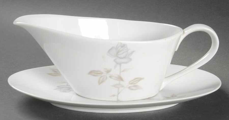 Margaret Rose Gravy Boat & Underplate by Amcrest-1