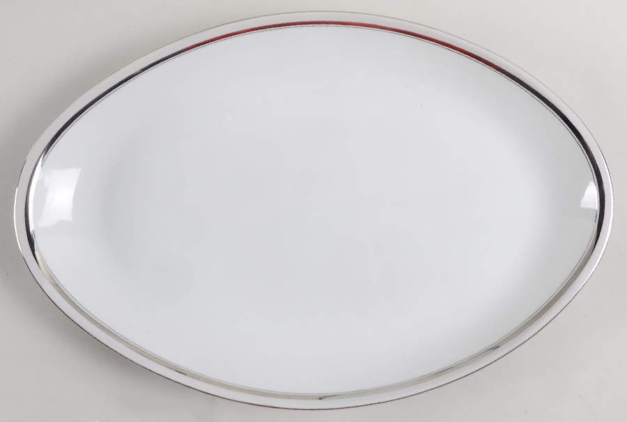 Pearl Mist 16" Oval Serving Platter by Amcrest-1