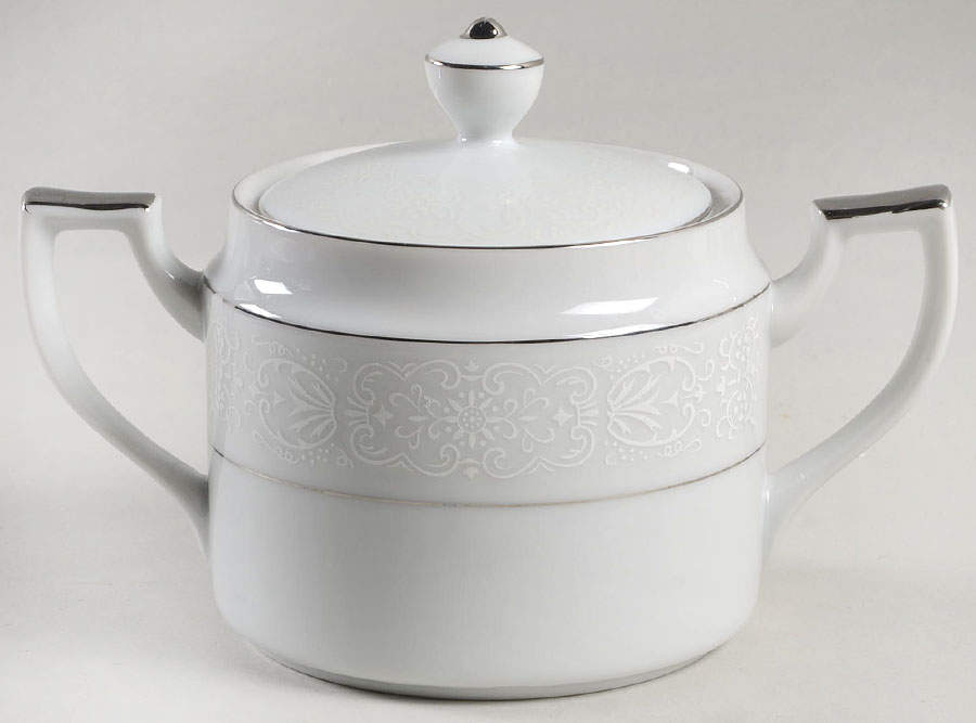 Pembrooke Sugar Bowl & Lid by Amcrest-1
