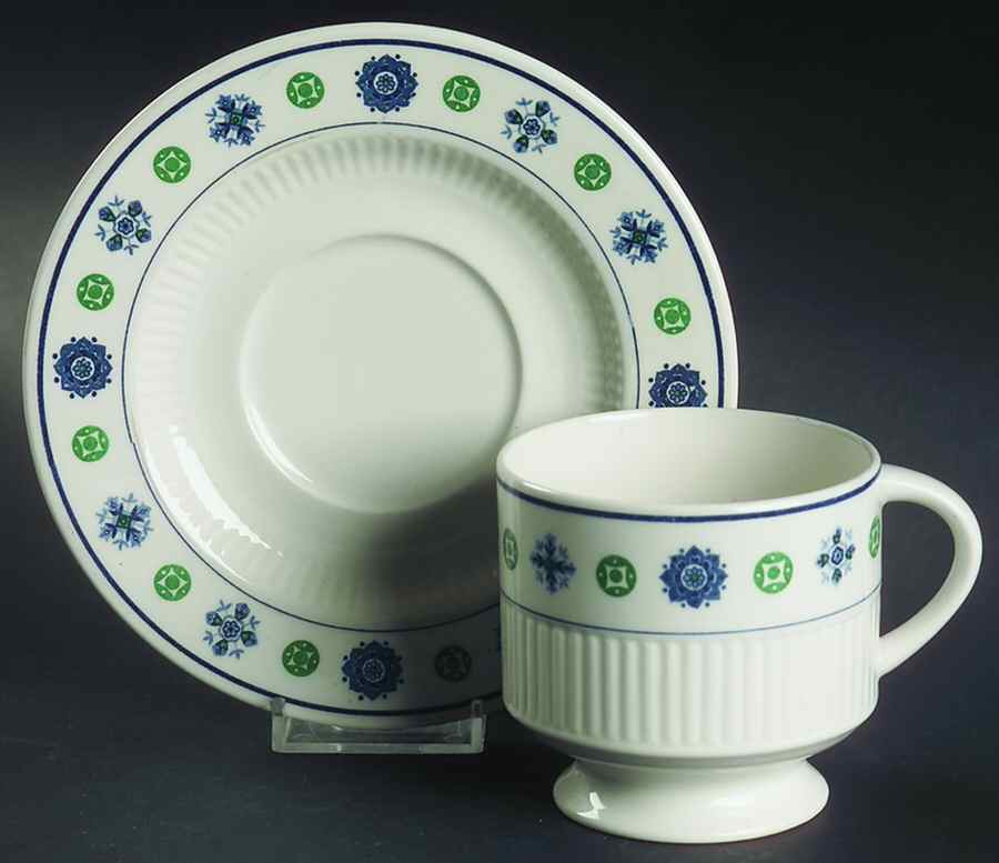 Potomac Footed Cup & Saucer Set by Amcrest-1