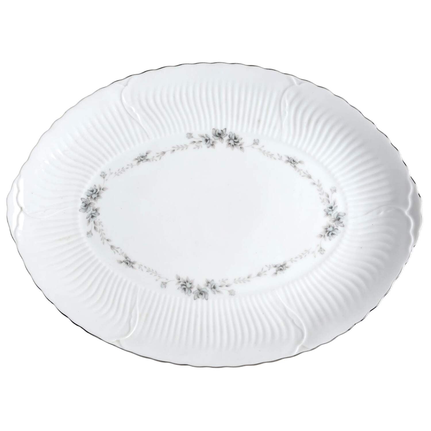 Rosalie 16" Oval Serving Platter by Amcrest-1