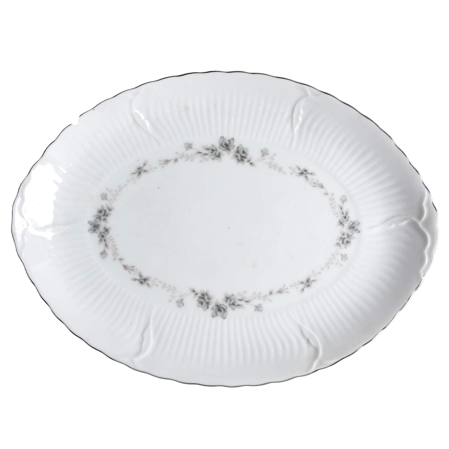 Rosalie 12" Oval Serving Platter by Amcrest-1