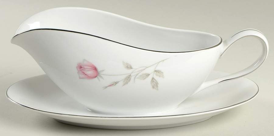Rosetta Gravy Boat with Attached Underplate by Amcrest-1