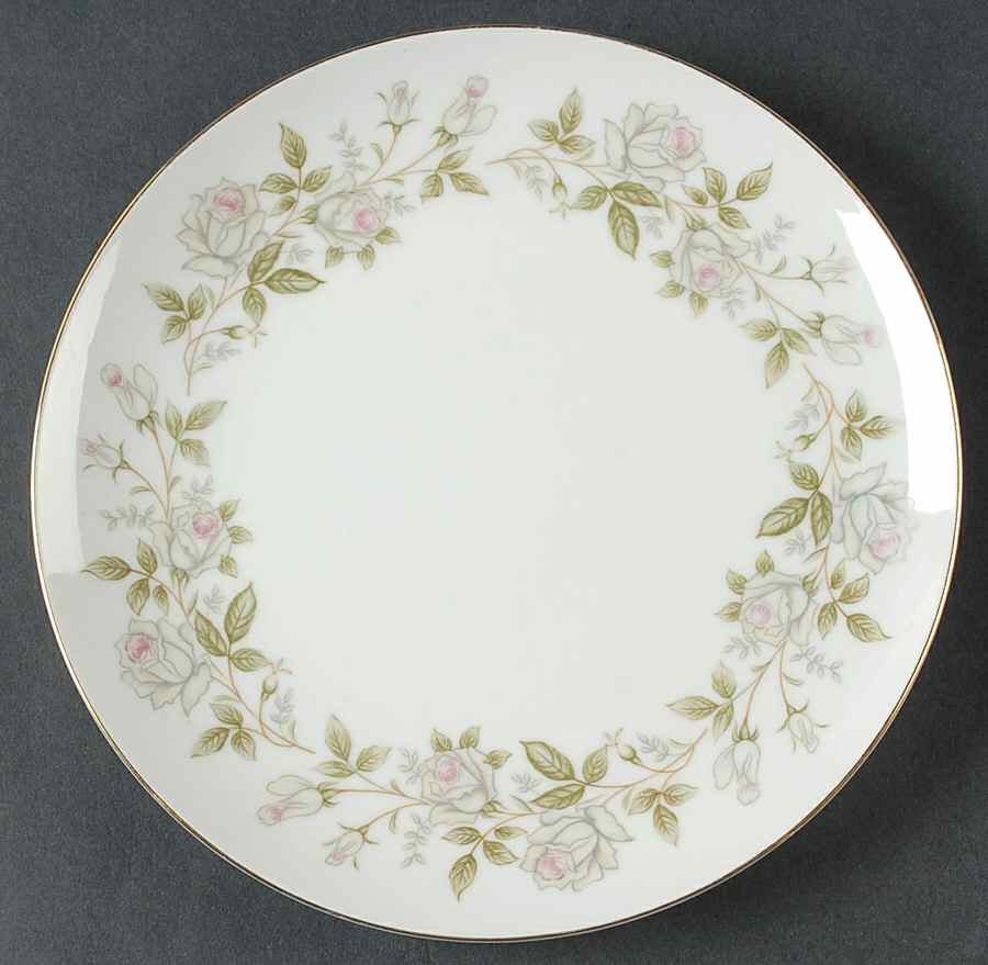 Rose Wreath Salad Plate by Amcrest-1