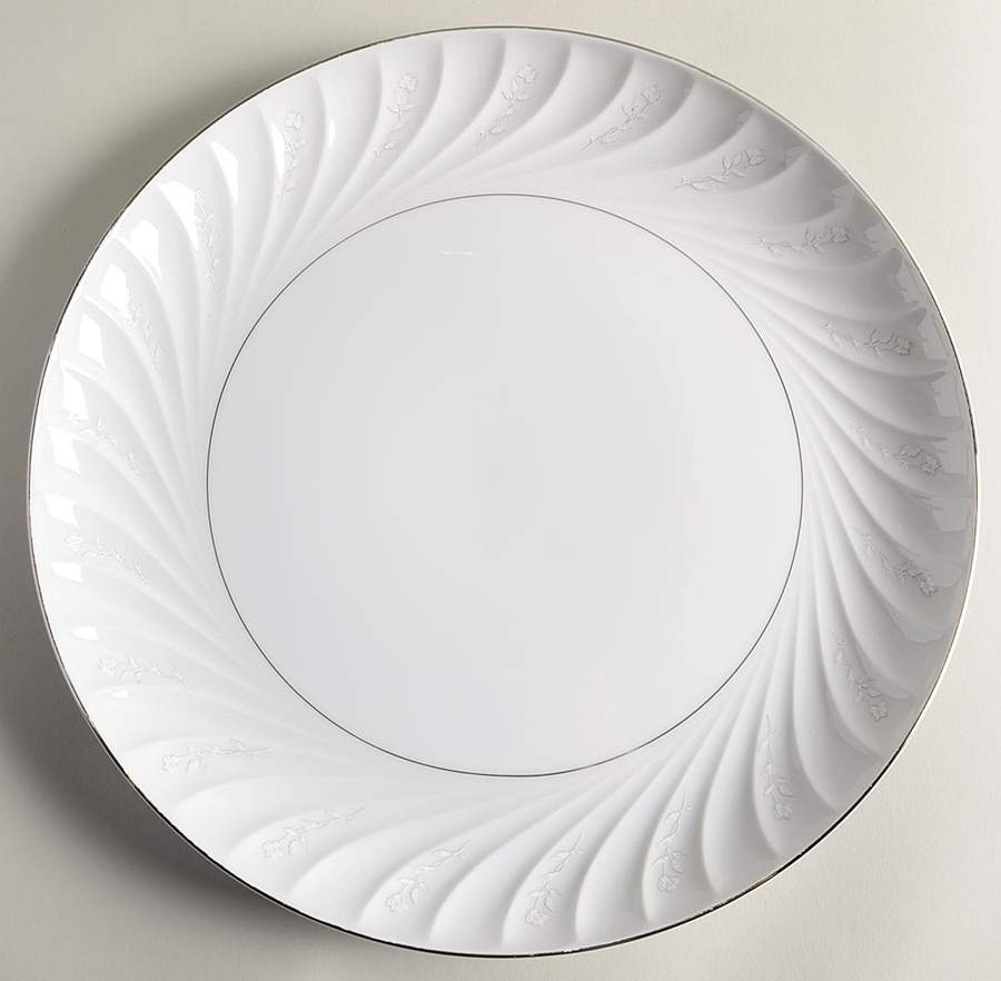 Snow Rose 12" Chop Plate (Round Platter) by Amcrest-1